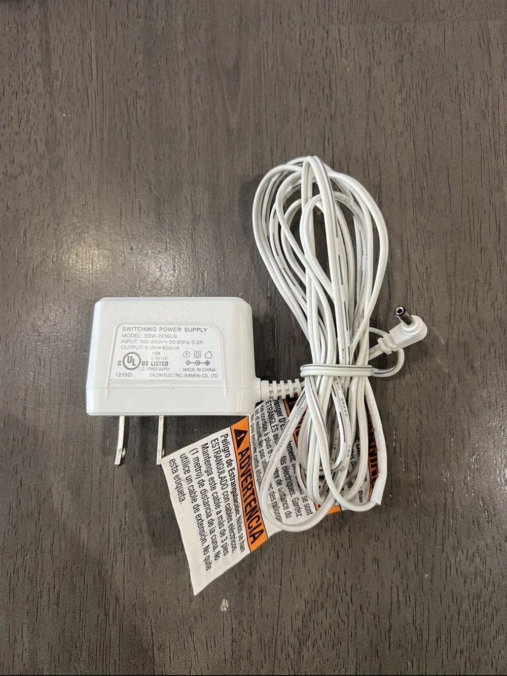 Salom Electric SSW-2256US 6V AC Adapter Charger for Summer Infant Baby Monitor